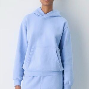 Aritzia Cozy Sweatfleece Perfect Hoodie in Dayflower Blue